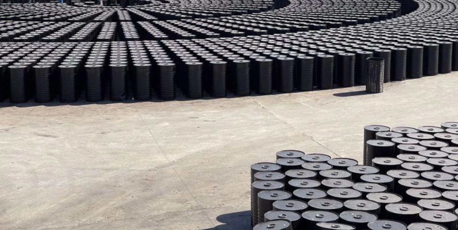 Bitumen steel drums