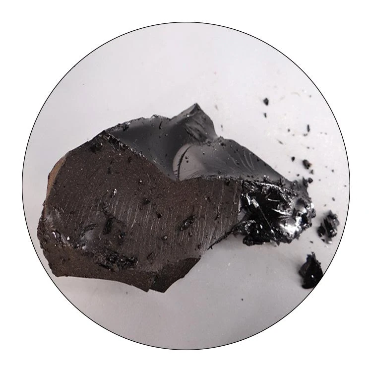 Solid bitumen material sample